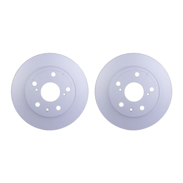 2 Brake Discs full Ø 62 mm 9 mm HELLA suitable for SUZUKI SX4 and others