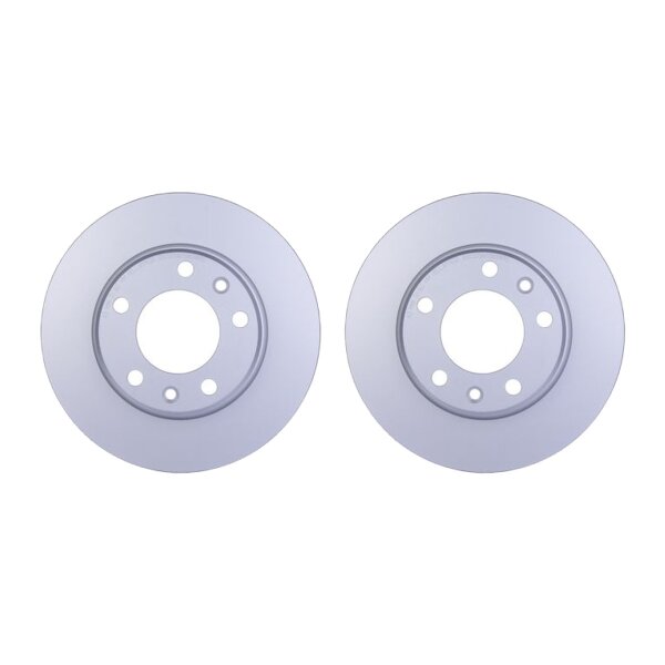 2 Brake Discs full Ø 71 mm 10 mm HELLA suitable for e.g. PEUGEOT 308