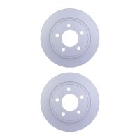 2 Brake Discs full Ø 73.6 mm 12.3 mm HELLA...