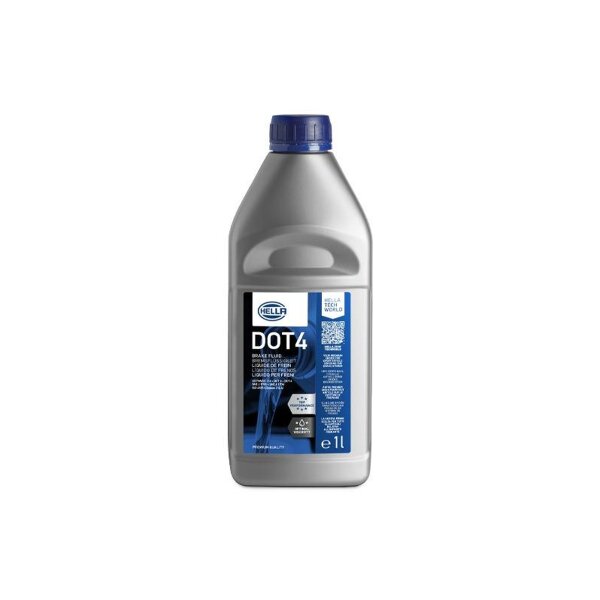 Brake Fluid 1 litre SAE J 1704 HELLA universal for various vehicles
