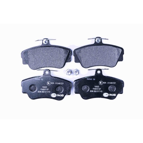 Brake pad set, front brake disc HELLA PAGID for VOLVO 440