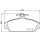 Brake pad set, front brake disc HELLA PAGID for MG ROVER MG TF MGF