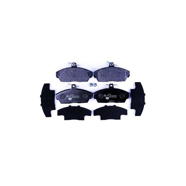 Brake pad set without wear warning 18 mm HELLA for e.g. LAND ROVER FREELANDER