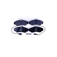 Brake pad set with wear warning contact 19.7 mm HELLA for...