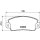 Brake pad set, front brake disc HELLA PAGID for AUTOBIANCHI FIAT LANCIA SEAT