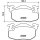 Brake pad set, front brake disc HELLA PAGID for CITROEN MEGA PEUGEOT