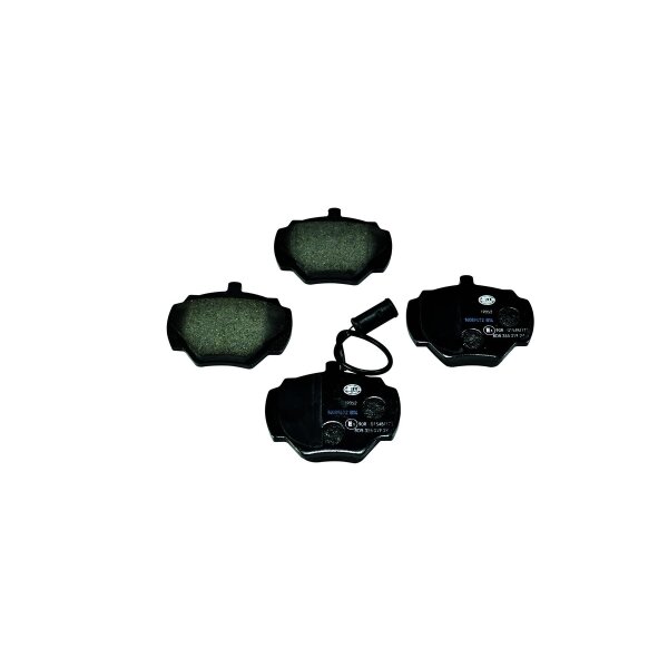 Brake pad set with wear warning contact 15 mm HELLA for e.g. LAND ROVER I