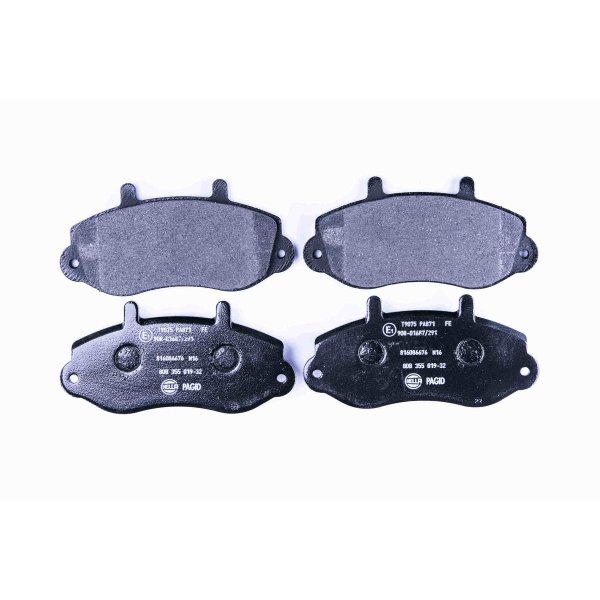 Brake pad set, front brake disc HELLA PAGID for OPEL RENAULT VAUXHALL