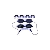 Brake pad set with wear warning contact 14.3 mm HELLA for...