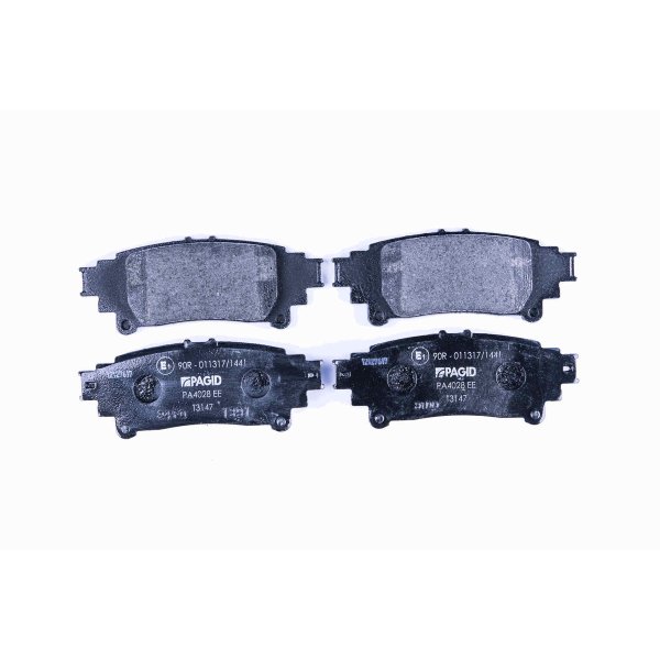 Brake pad set, rear brake disc HELLA PAGID for LEXUS TOYOTA