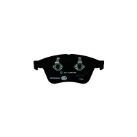 Brake pad set discs with wear warning 20.8 mm HELLA for e.g. MB M-KLASSE