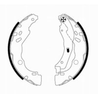 Rear brake shoe set HELLA PAGID for CITROEN OPEL PEUGEOT...