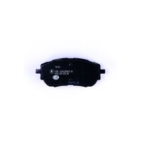Brake pad set with wear warning 18.7 mm HELLA for TOYOTA...