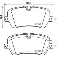 Bremsbelagsatz Bremsscheibe hinten HELLA für LAND ROVER