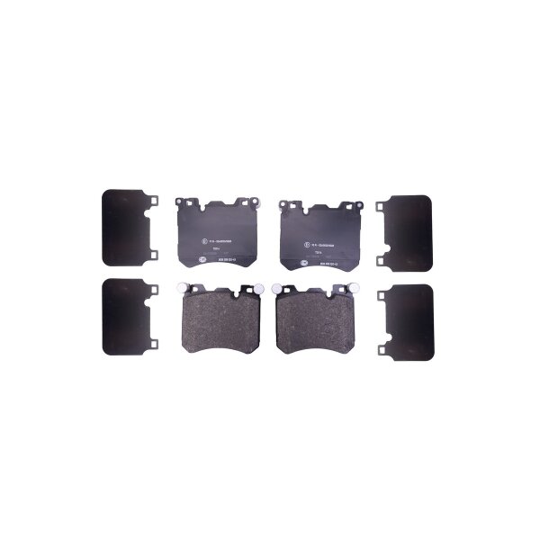 Brake pad set with wear warning 19.4 mm HELLA for e.g. ROLLS-ROYCE WRAITH
