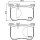 Brake pad set, front brake disc HELLA PAGID for BRABUS MERCEDES S-KLASSE