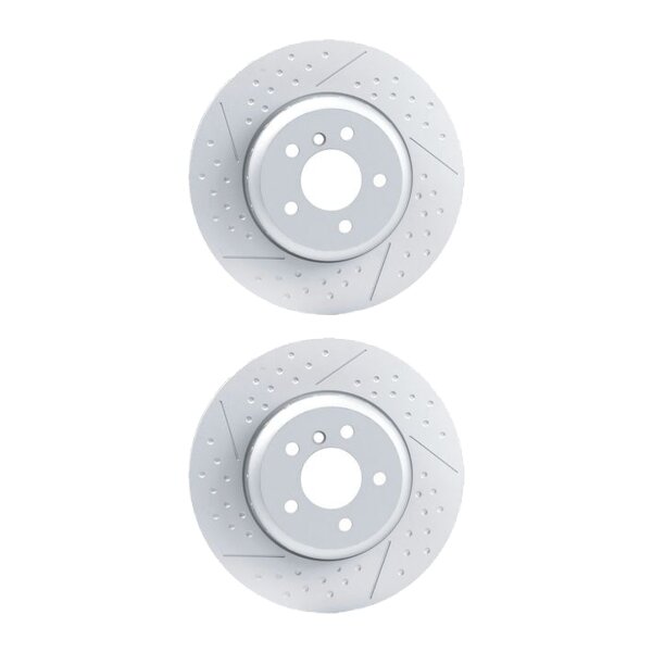 2 Brake Discs countersunk Ø 75 mm 24 mm HELLA suitable for e.g. BMW 3 Series