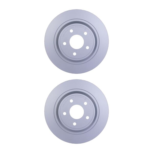 2 Brake Discs full Ø 63.5 mm 11 mm HELLA suitable for e.g. FORD MONDEO