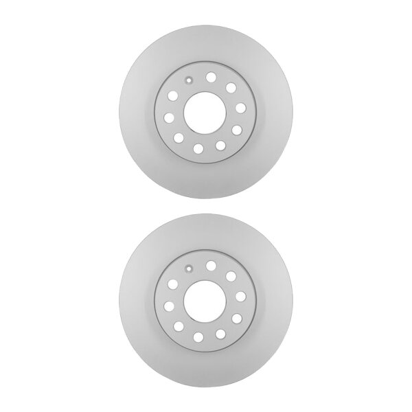 2 Brake Discs internally ventilated Ø 65 mm 24 mm HELLA for e.g. SKODA OCTAVIA