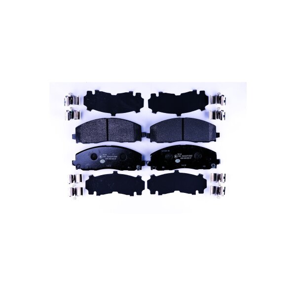 Brake pad set with wear warning 18.1 mm HELLA for e.g. FIAT FREEMONT