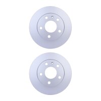 2 Brake Discs full Ø 65.5 mm 10 mm HELLA suitable...