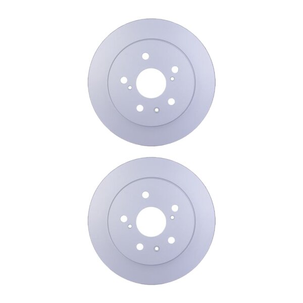 2 Brake Discs full Ø 62 mm 9 mm HELLA suitable for SUZUKI SX4 and others