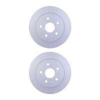 2 Brake Discs full Ø 62 mm 9 mm HELLA suitable for...