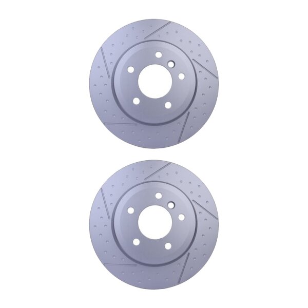 2 Brake Discs internally ventilated Ø 75 mm 22 mm HELLA for BMW 3 Series