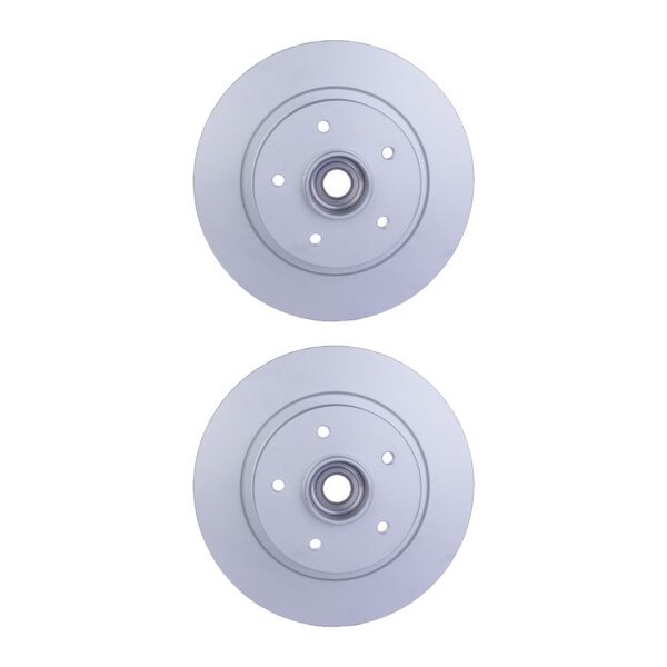 2 Brake Discs full Ø 52.3 mm 10 mm HELLA suitable for e.g. RENAULT MEGANE