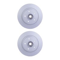 2 Brake Discs full Ø 52.3 mm 10 mm HELLA suitable...