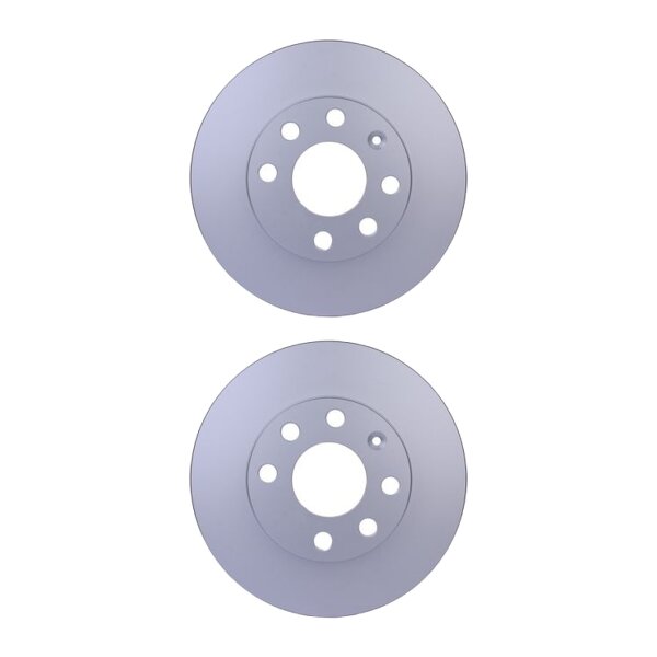 2 Brake Discs internally ventilated Ø 60 mm 20 mm HELLA for e.g. OPEL ASTRA