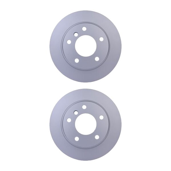 2 Brake Discs full Ø 75 mm 9.9 mm HELLA suitable for e.g. BMW 3 Series