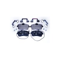 Brake pad set with wear warning contact 18.7 mm HELLA for...