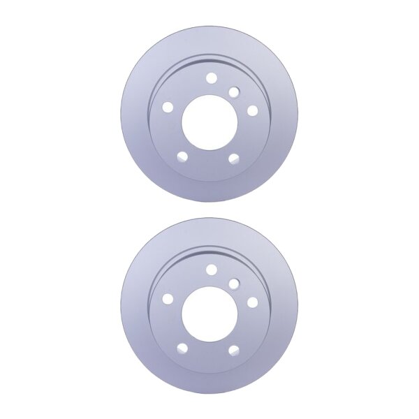 2 Bremsscheiben voll Ø 75 mm 10 mm HELLA passend für BMW 3er