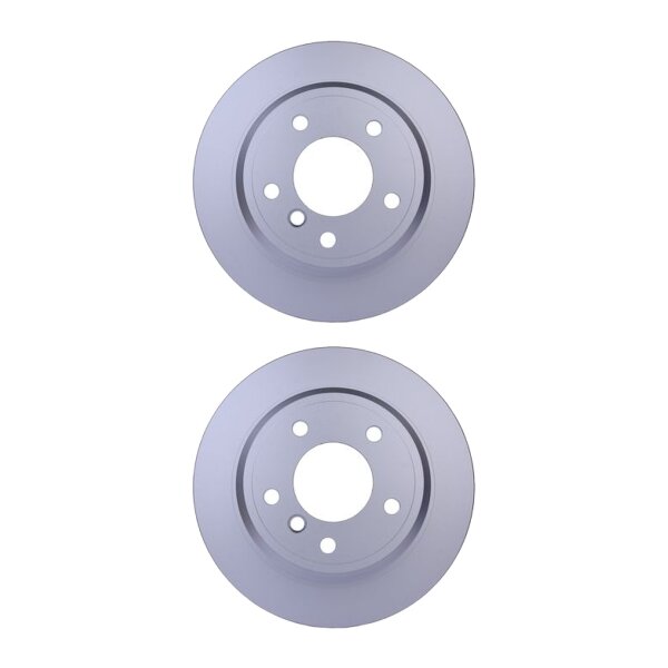 2 Brake Discs full Ø 75 mm 10 mm HELLA suitable for e.g. BMW 5 Series