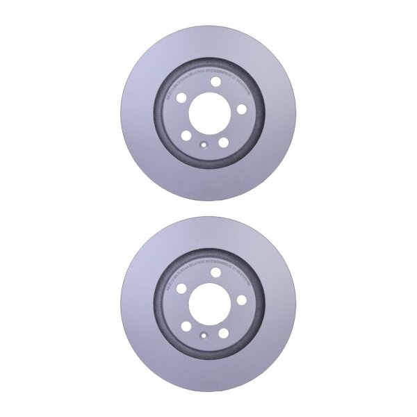 2 Brake Discs externally ventilated Ø 65 mm 22 mm HELLA for e.g. VW GOLF