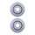 2 Brake Discs externally ventilated Ø 65 mm 22 mm HELLA for e.g. VW GOLF