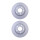 2 Brake Discs internally ventilated Ø 68 mm 22 mm HELLA for e.g. AUDI A4