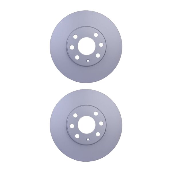2 Brake Discs internally ventilated Ø 60 mm 24 mm HELLA for e.g. OPEL ASTRA