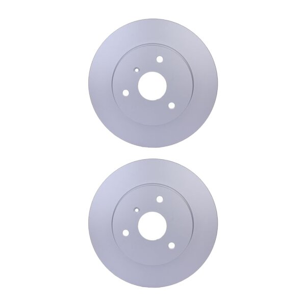 2 Brake Discs full Ø 58 mm 9 mm HELLA suitable for e.g. SMART CITY-COUPE