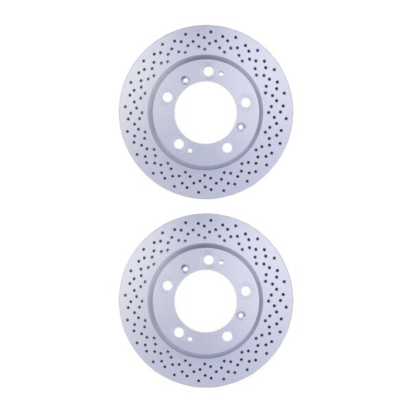 2 Brake Discs internally ventilated Ø 98 mm 24 mm HELLA for PORSCHE 911