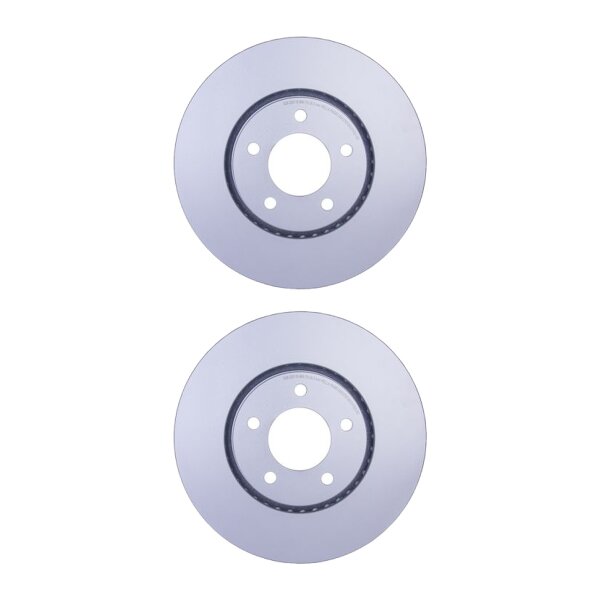 2 Brake Discs externally ventilated Ø 73.5 mm 28 mm HELLA for CHRYSLER VOYAGER