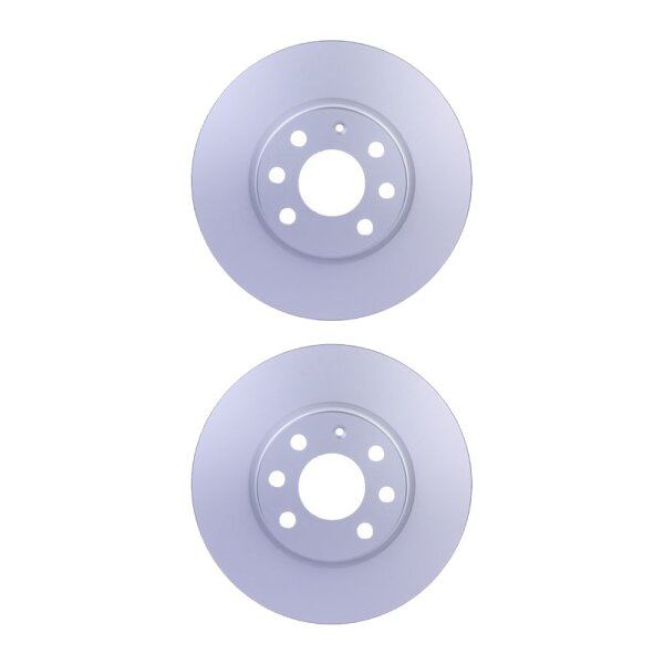 2 Brake Discs internally ventilated Ø 60 mm 24 mm HELLA for e.g. OPEL CORSA