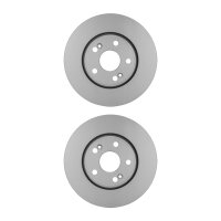 2 Brake Discs externally ventilated Ø 61 mm 24 mm...