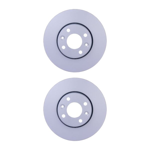 2 Brake Discs externally ventilated Ø 61 mm 22 mm HELLA for RENAULT CLIO