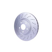 Front brake disc HELLA PAGID for MERCEDES C-KLASSE