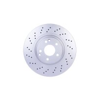 2 Brake Discs perforated Ø 67 mm 28 mm HELLA...