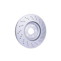 2 Bremsscheiben gelocht Ø 67 mm 28 mm HELLA passend für u.a. MB C-KLASSE