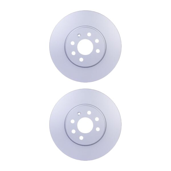 2 Brake Discs internally ventilated Ø 60 mm 25 mm HELLA for e.g. OPEL COMBO