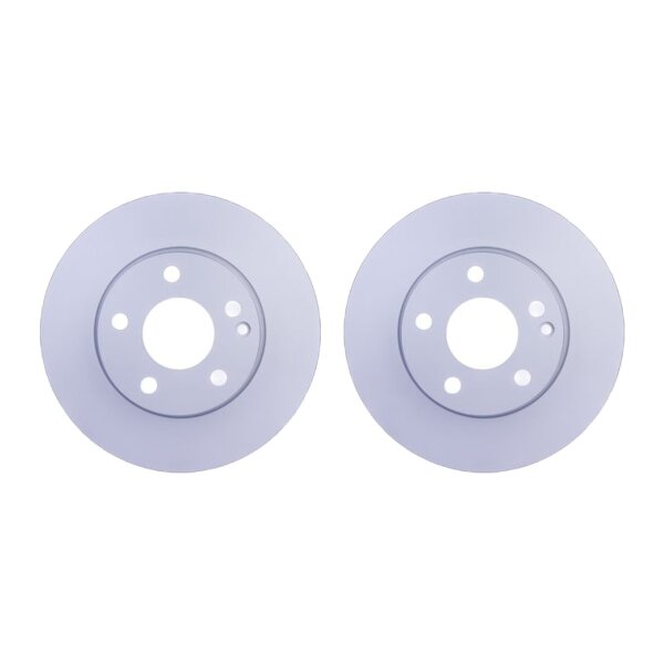 2 Brake Discs full Ø 67 mm 12,2 mm HELLA suitable for MB A-CLASS